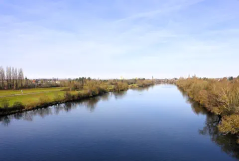 Blick von der Limesbrücke